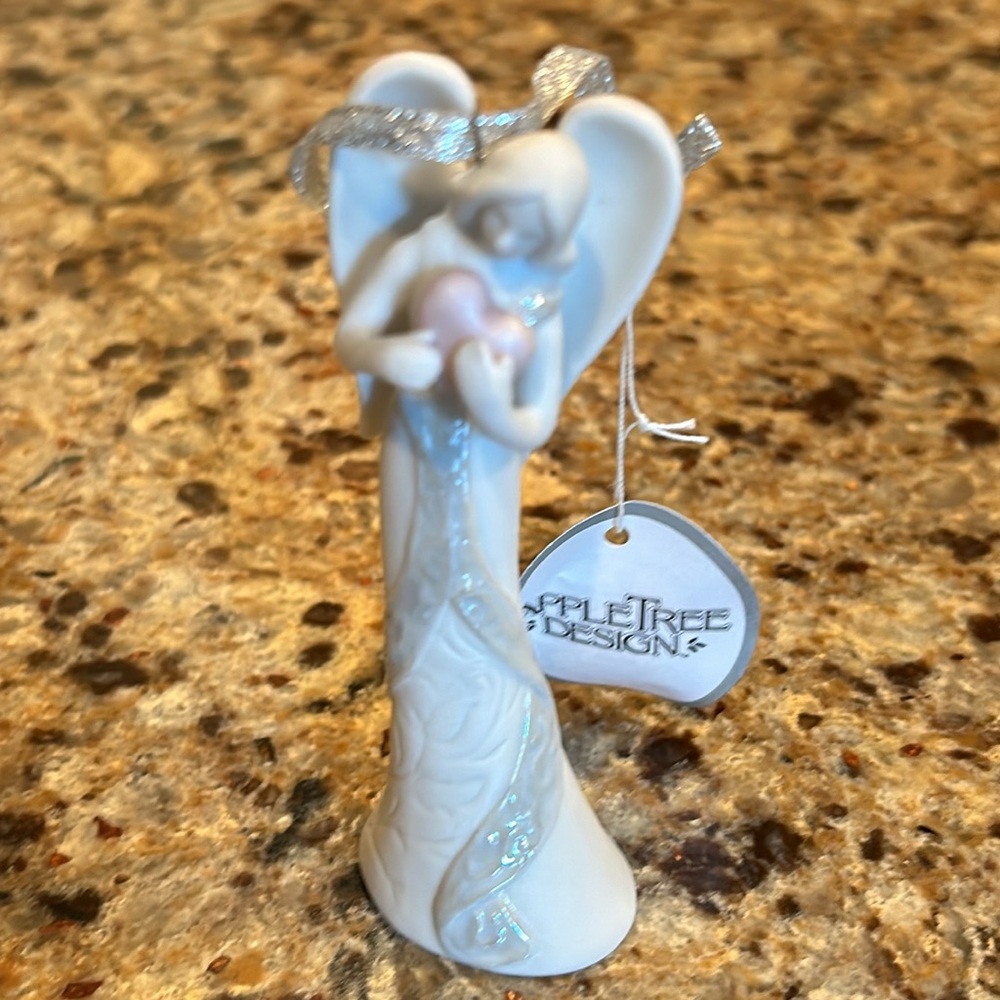 NIB Angel of Love Fine Porcelain Christmas Ornament